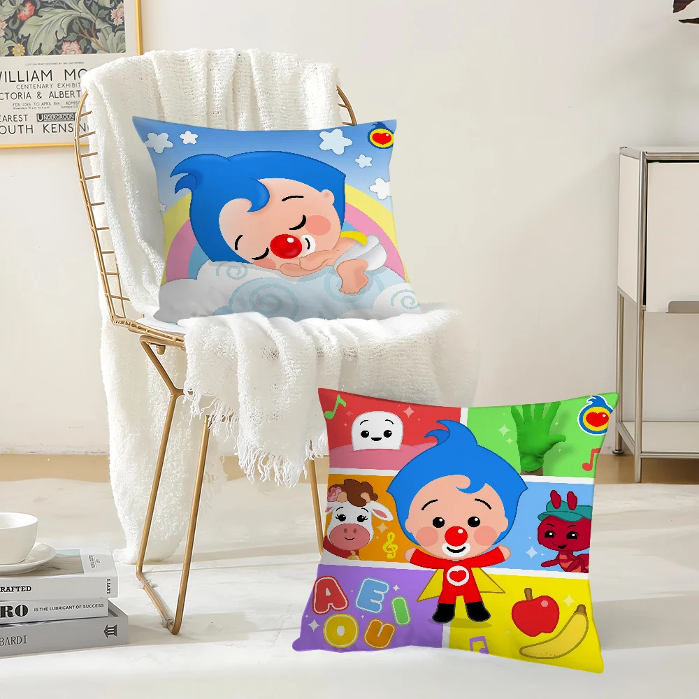 

Милая наволочка с рисунком P-Plim P-Plim, офисные подушки, подходят для дивана, автомобиля, спальни, декоративная наволочка