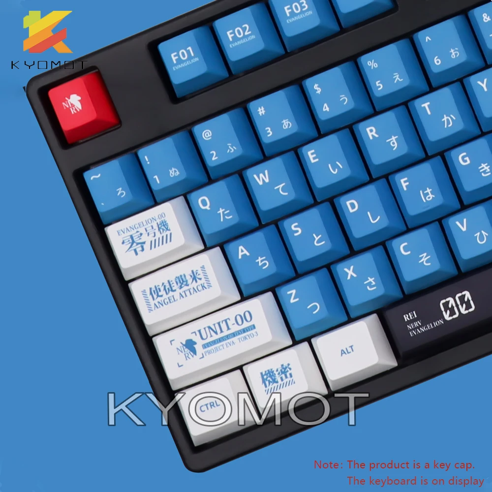 Imagem -02 - Kyomot-keycap Teclado Mecânico 151 Tecla Pbt Eva 00 Tema Perfil Cereja Coreano Sublimação de Tintura mx Switch Layout Diy