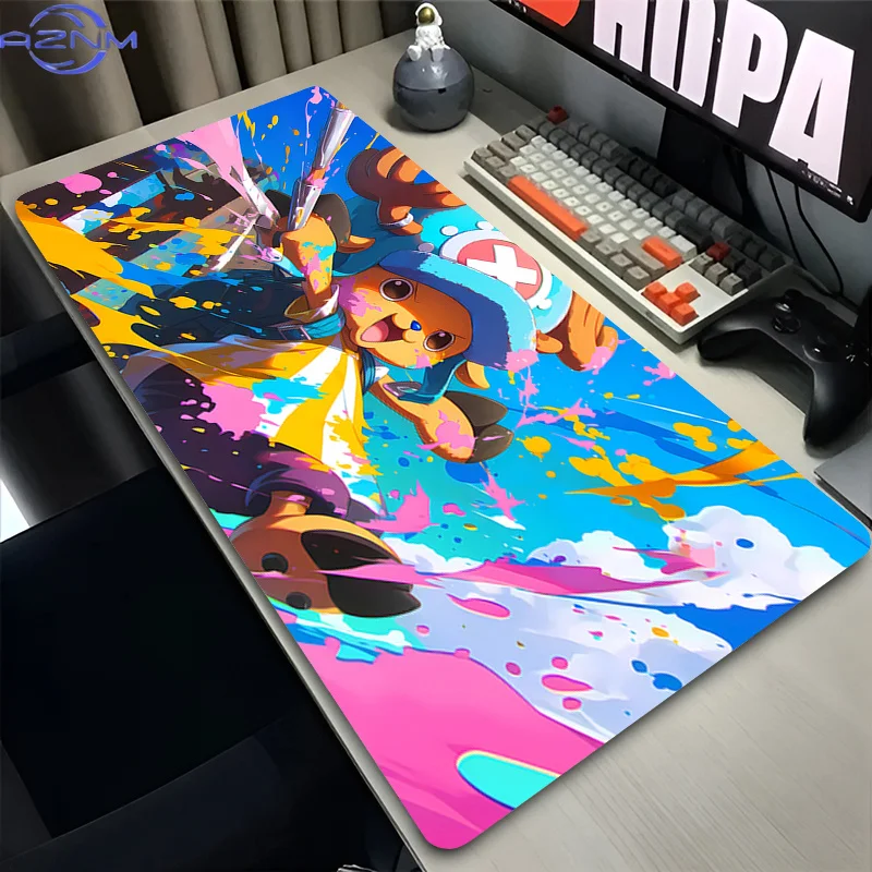 Large Mouse Pad kawaii Computer MousePads one piece Tony Tony Chopper Anime Mousepad Anti-Fray Game Keyboard Pad Rubber MausePad