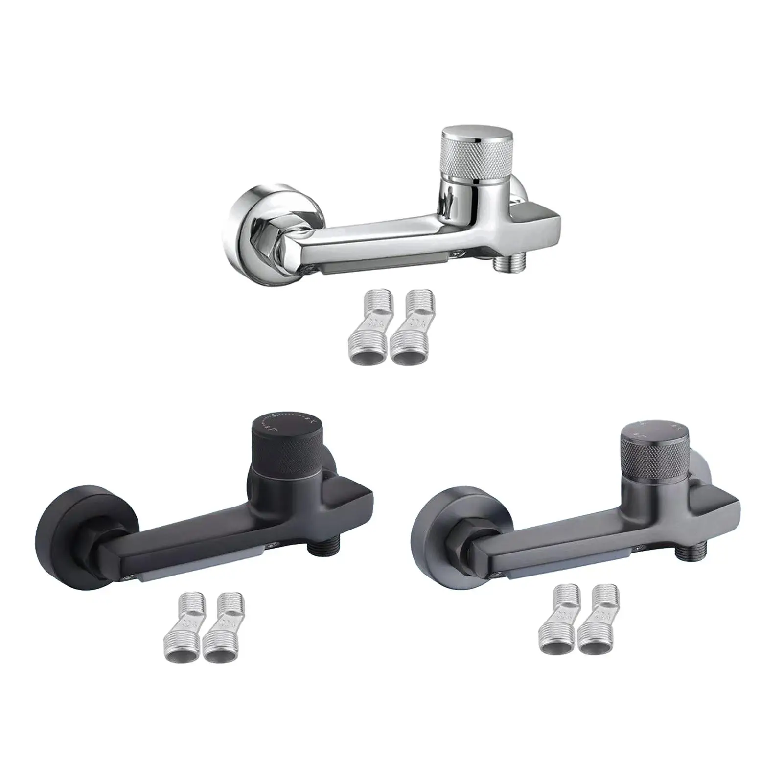 Wall Mounted Shower Faucet with Waterfall Bath Spout Bathroom Fixtures Manual