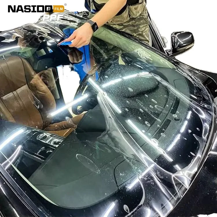 

Самовосстанавливающийся ТПУ PPF против царапин, защита тела от ультрафиолета автомобиля, дым, черный цвет