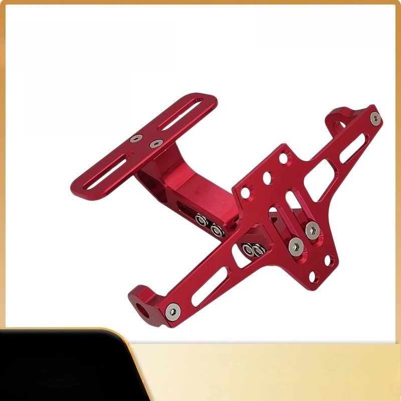 

Motorcycle CNC Aluminum Alloy Folding Telescopic Aircraft Rear License Plate Holder Fixed Frame Telescopic License