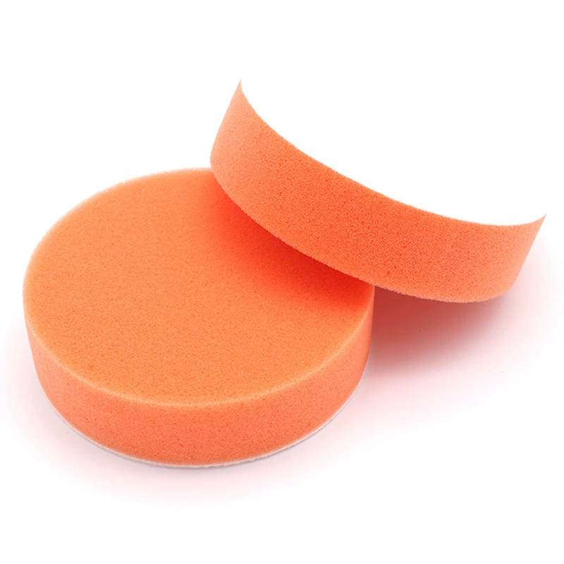 1pcs 4" 5" Car Polishing Pads Sponge Polishing Buffing Waxing Pad Kit Tool For Car Polisher Buffer Auto Care Orange Disc