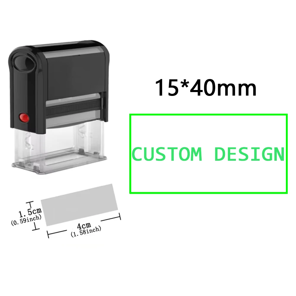 Aangepaste zelfinktende stempel DIY rubberen stempelset Aangepast LOGO Gepersonaliseerde zelfinktende bedrijfsadres naam nummer briefdruk