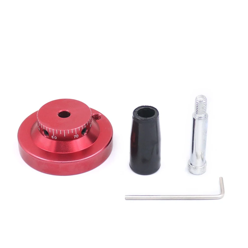 Aluminum Alloy Hand Wheel Machine Tool Glue Small Handle DIY Lathe Rotating Jackscrew Fixed Light Hole Mechanical Accessories