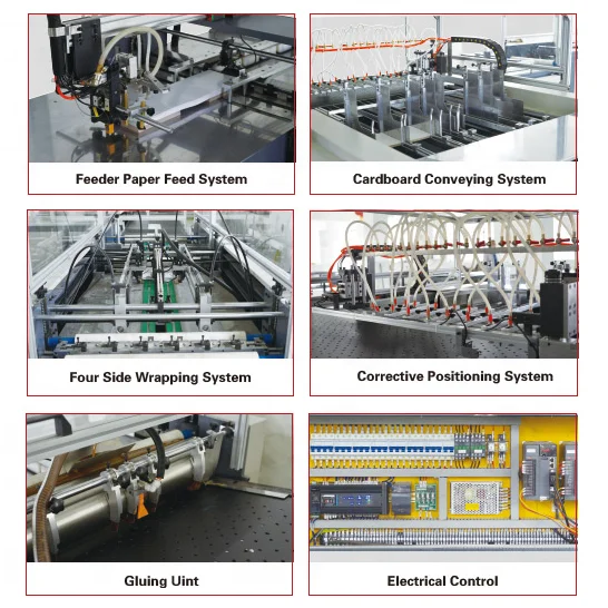 Fully Automatic Hardcover Making Machine Hardcover Case Maker Machine Book Album Calendars Box Notebook Cover Making Machine