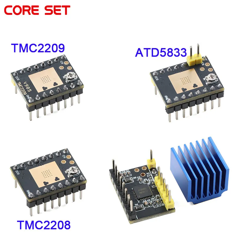 Acessórios para impresora motor 3D paso a paso Módulo de accionamiento ultra silencioso TMC2209 TMC2208 ATD5833