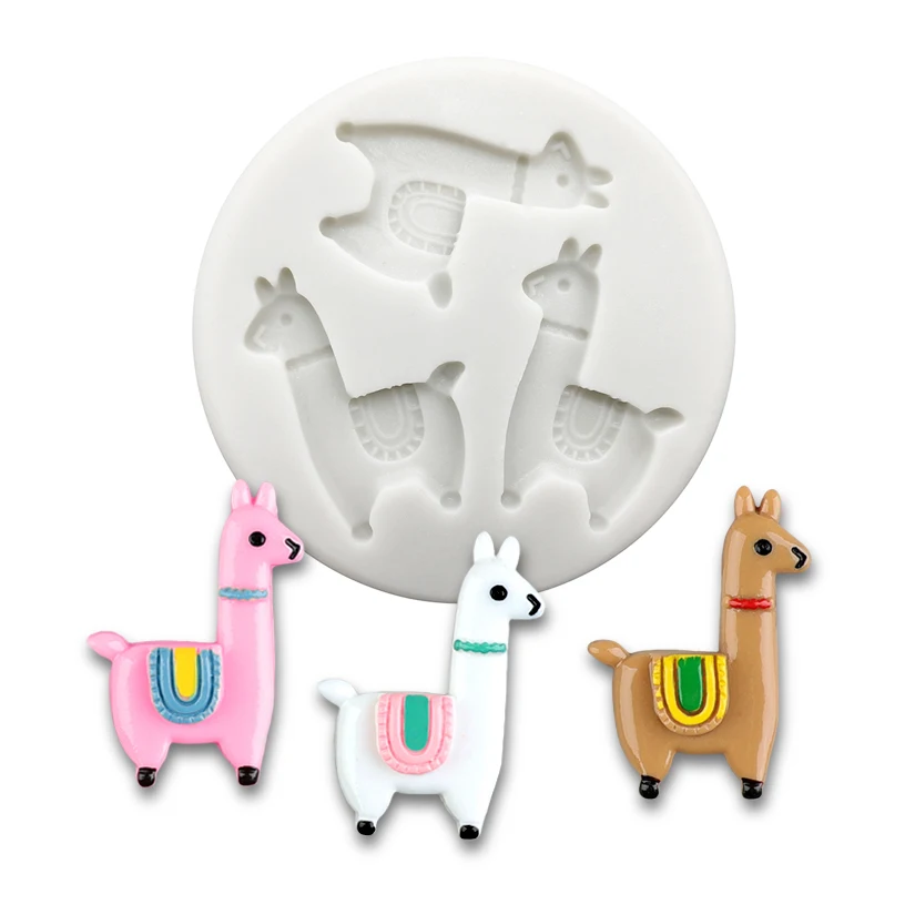 Alpaca Silicone Mold Sugarcraft Fondant Cake Decorating Tools Cupcake Chocolate Baking Mold