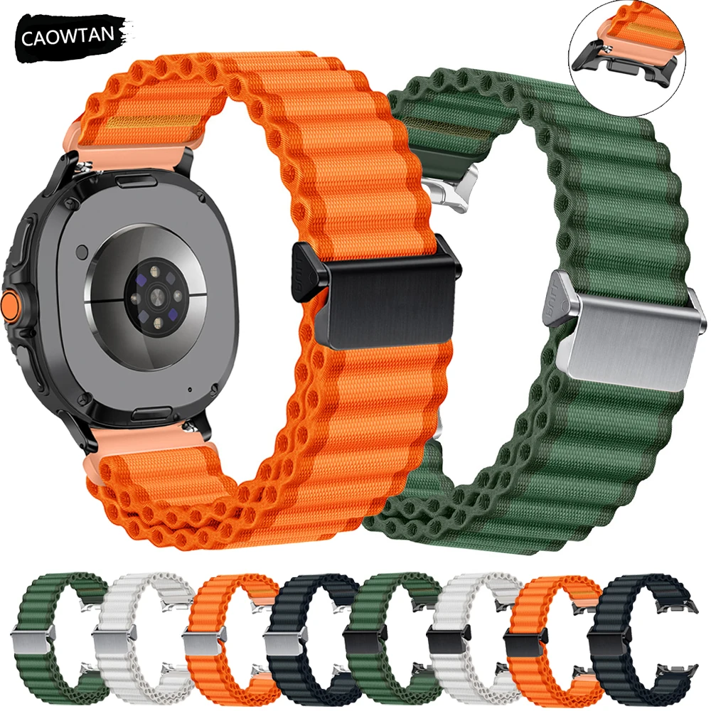 Ocean Loop Strap for Samsung Galaxy Watch 8 40mm 44mm Nylon Sport Band Wristband for Samsung Galaxy Watch 8Classic 46mm Bracelet