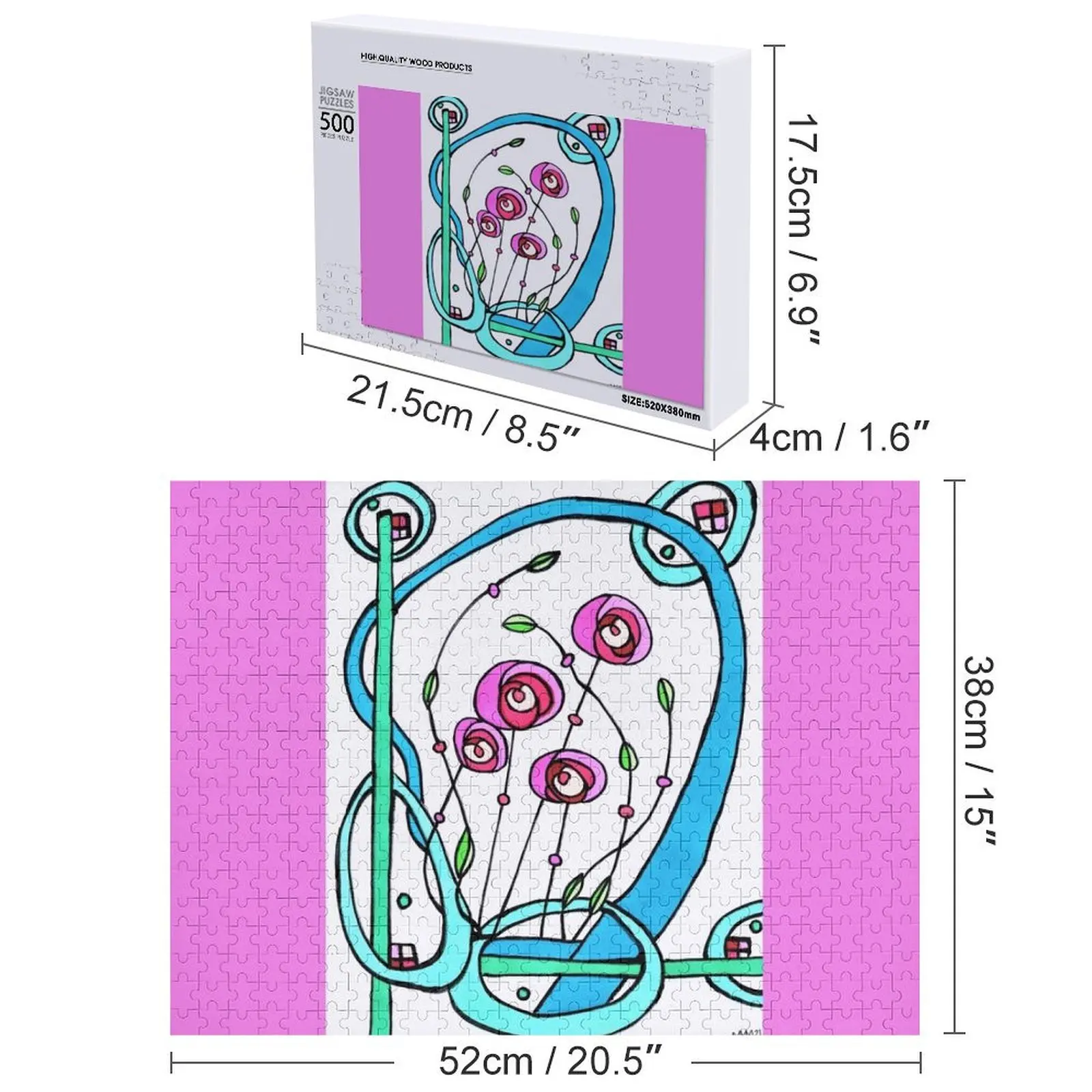 After Charles Rennie Mackintosh Jigsaw Puzzle Regalo personalizzato per bambini personalizzato Regali per bambini personalizzati Puzzle