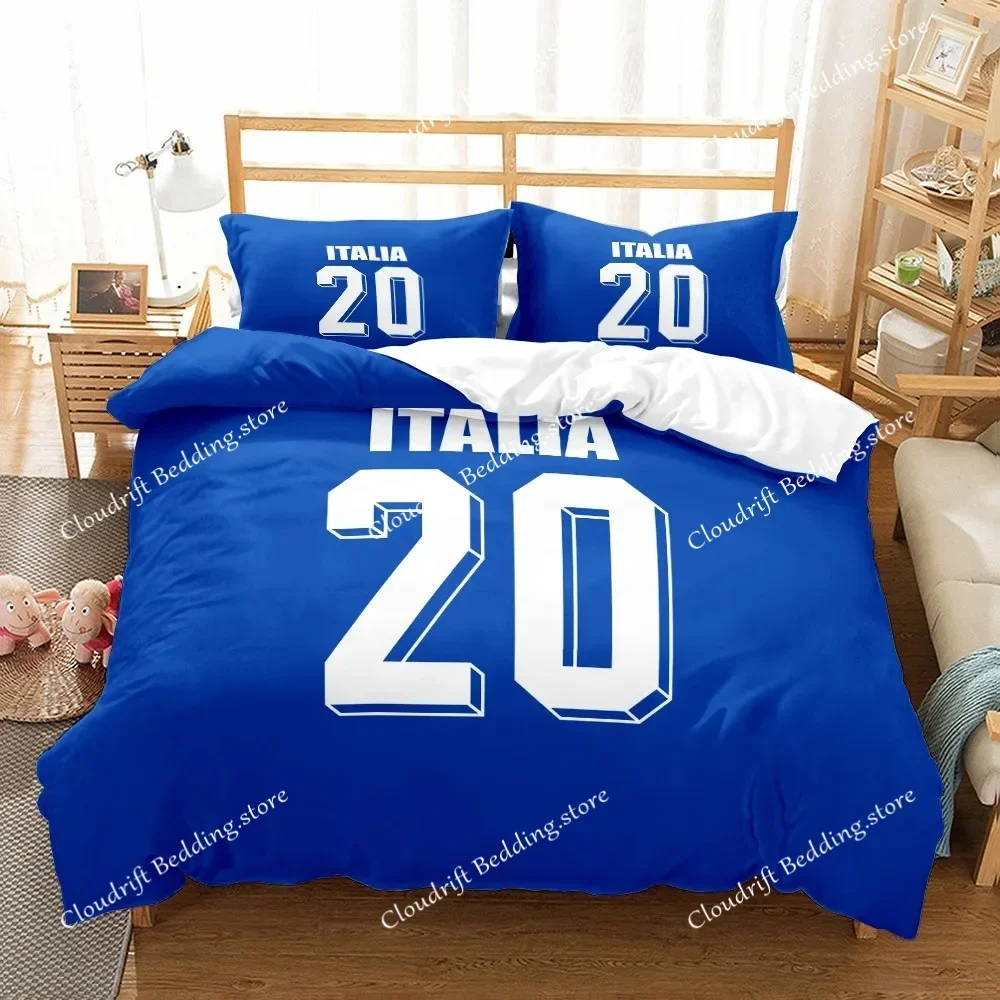 National Soccer Team Core Player Number Duvet Cover Set EU Single Double King US Twin Full Queen Size  Bedclothes519519