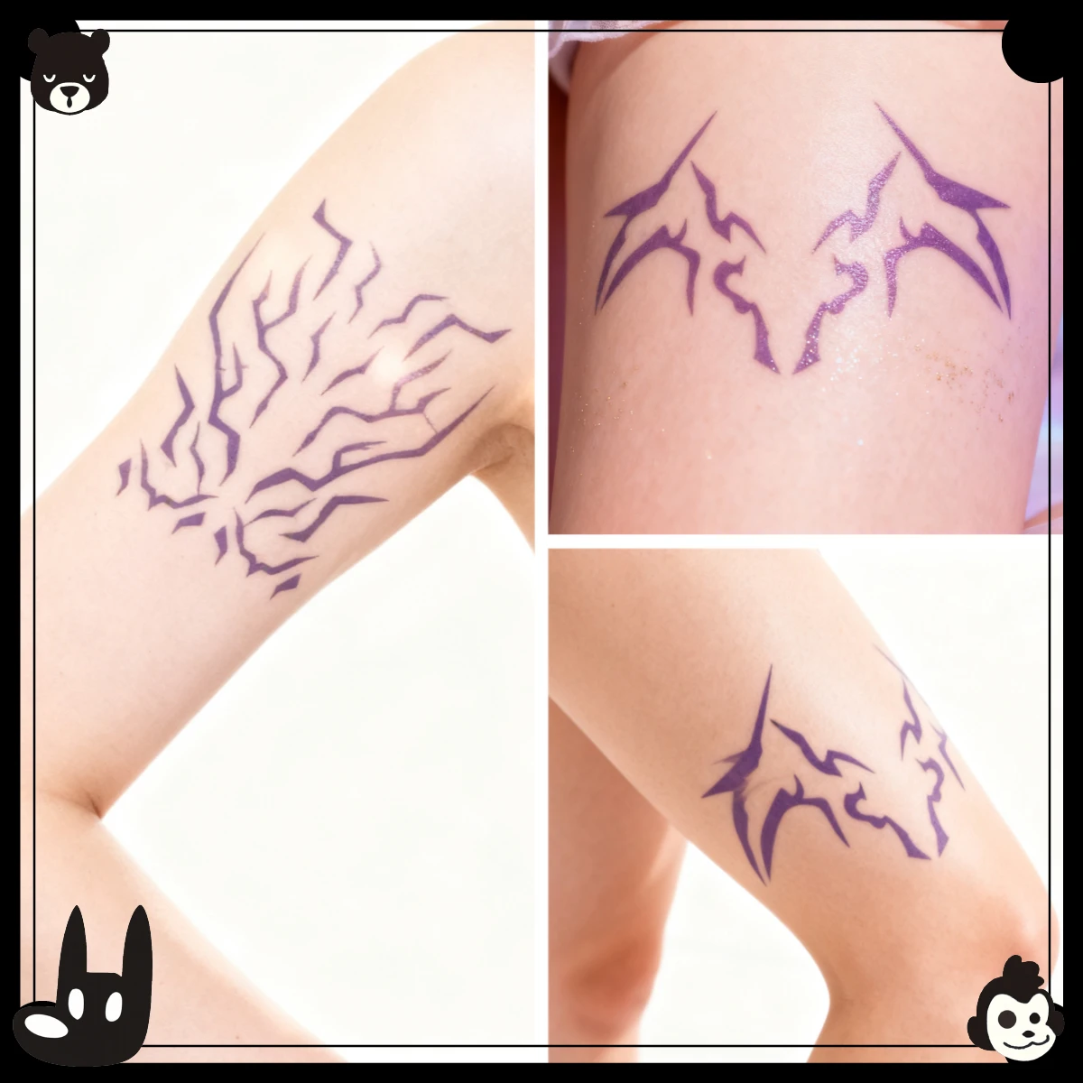 

Костюм Руми, наклейка-тату, косплей для женщин, временная татуировка, охотник на демонов KPop, аксессуары для костюмов, аксессуары для Хэллоуина