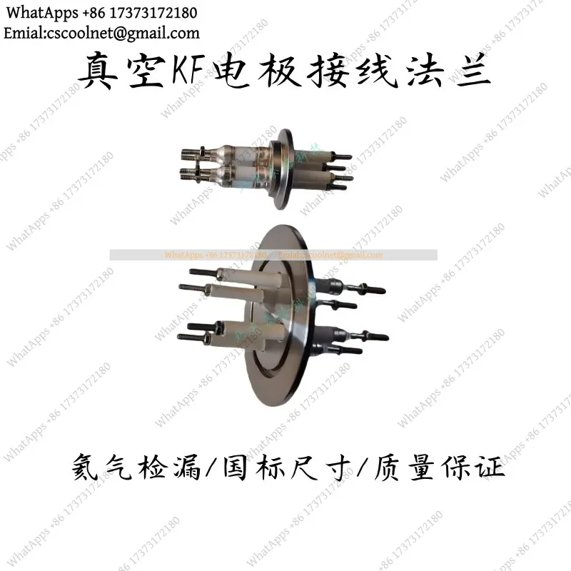 JS01 Ceramic Vacuum Feedthrough Electrode Flange KF16 25 40 50 Wire Insulation Seal