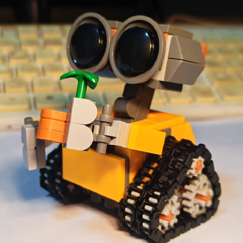 

Wall.E Eve Small Particle Robot Assembly Model Kit Action Figure Boy Educational Toy Buildable Collectible No Special Effects