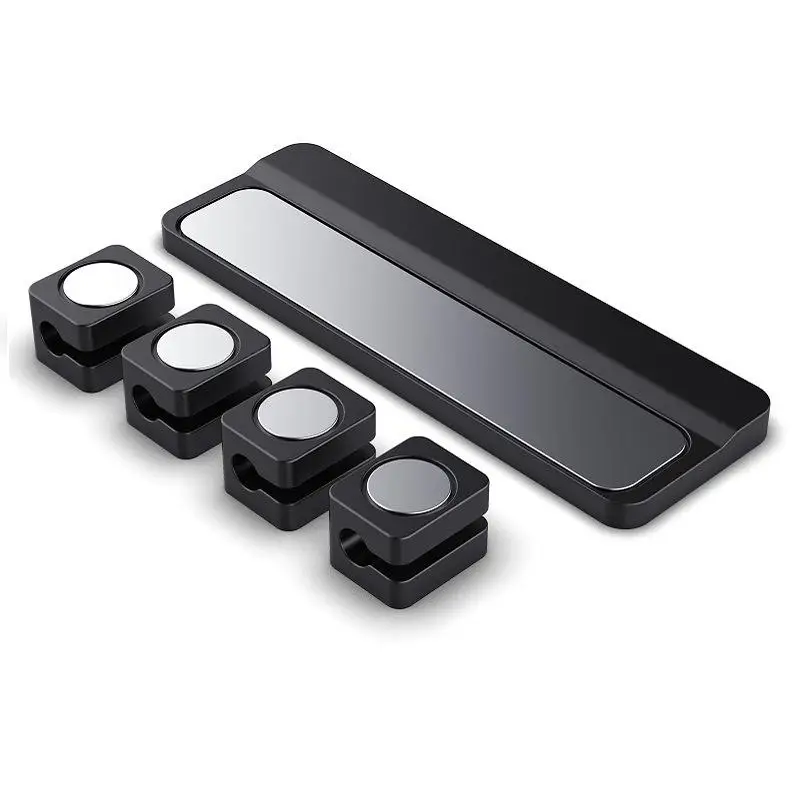 1Set Cable Smooth Adjustable Cord Holder Cable Organizer Magnetic Cable Clips Under Desk Cable Management&Pad Wire Keeper Holde