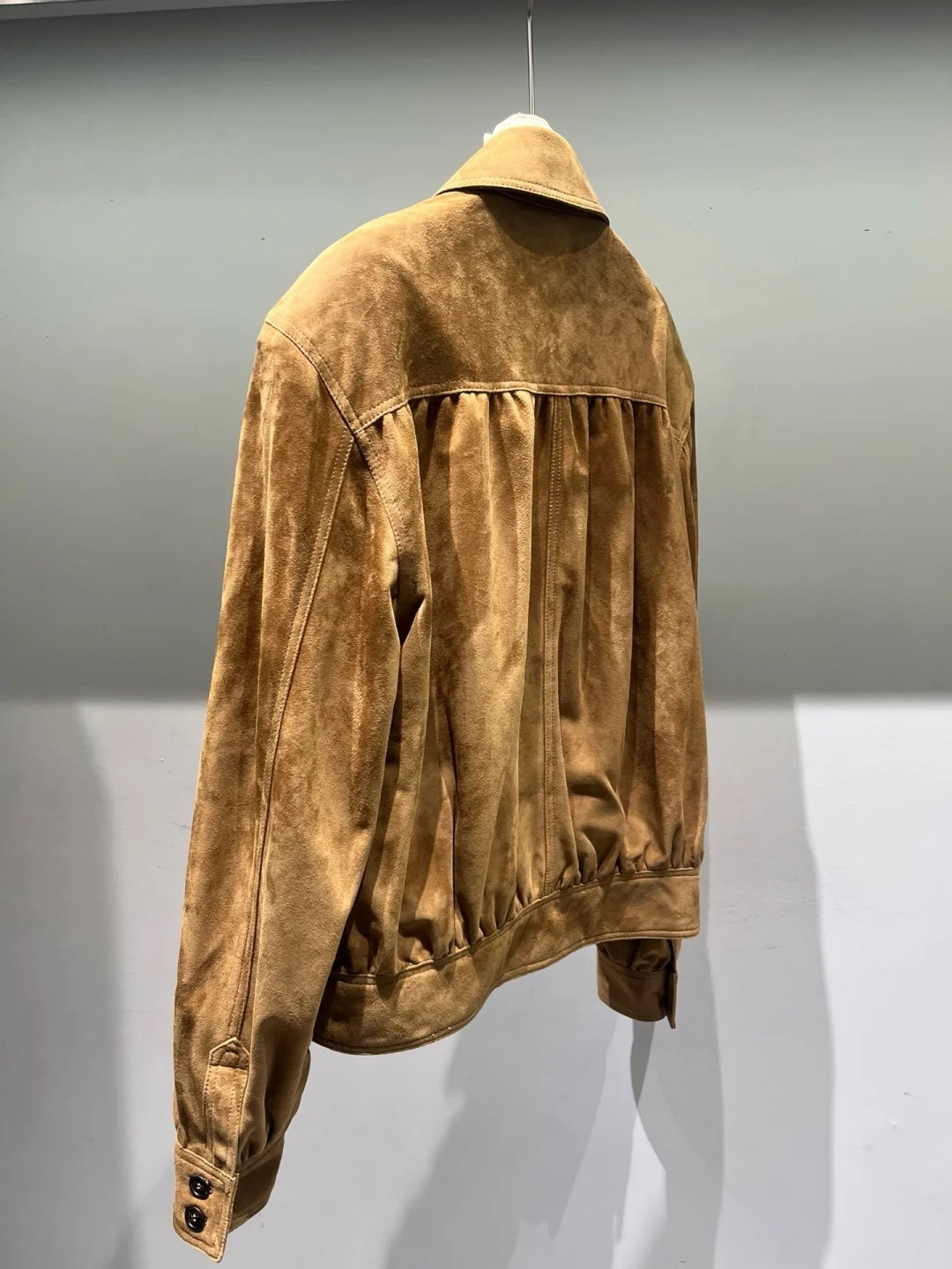 Women's Oversized Suede Jacket Breathable Lightweight Comfortable Long Sleeve