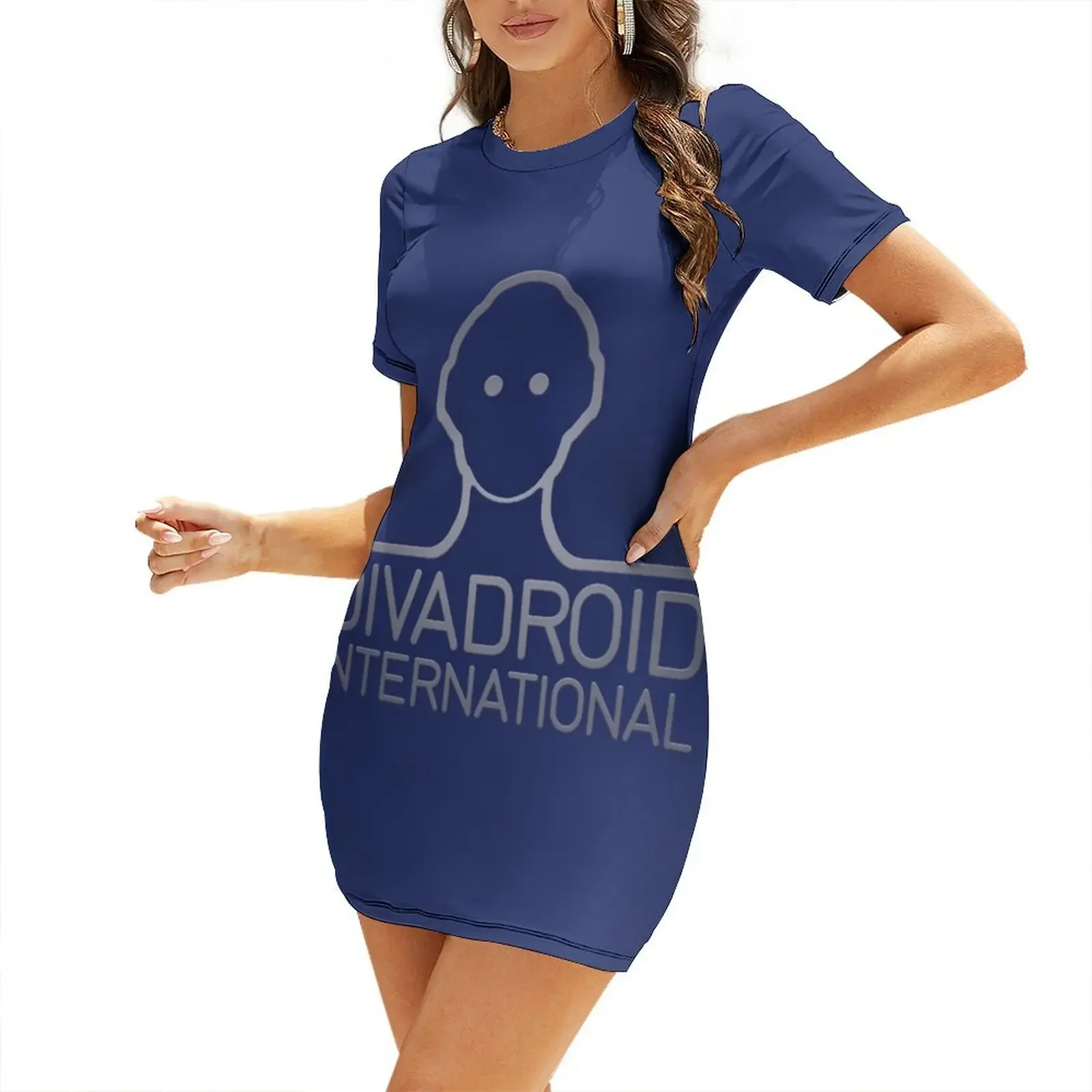 

DIVADROID INTERNATIONAL (Red Dwarf) Short-Sleeved Dress Dresses for wedding party women's evening dresses 2026