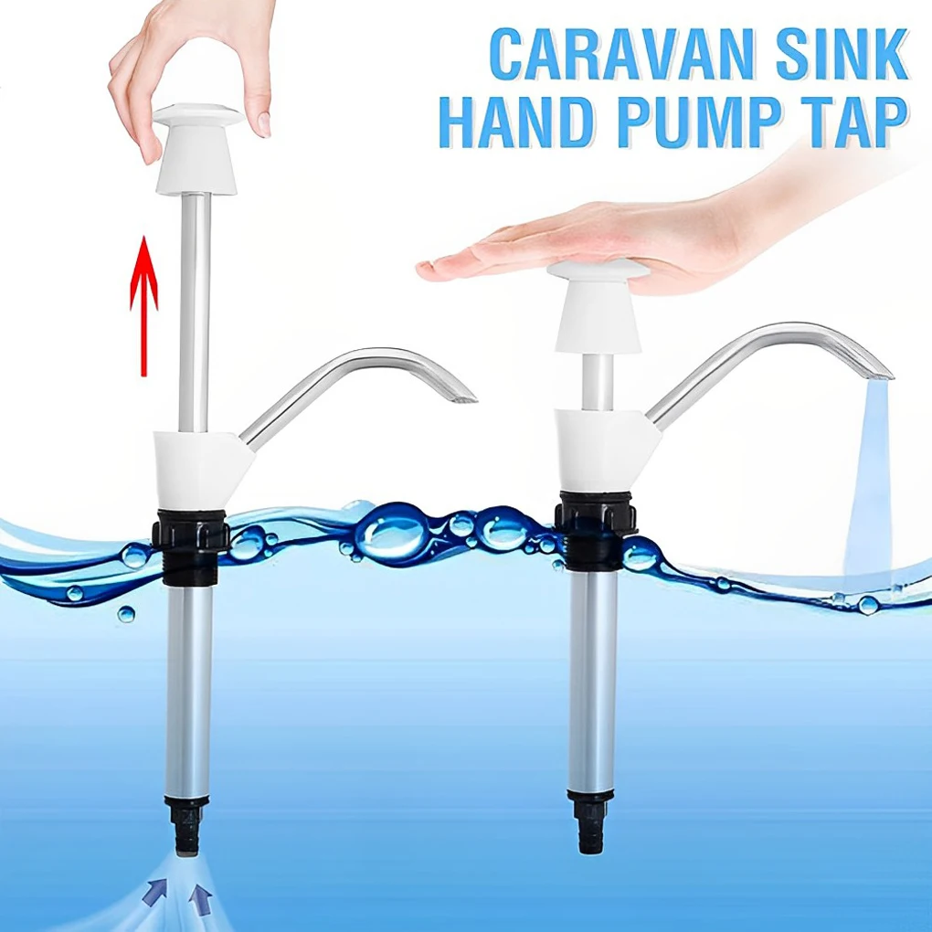 Hand Water Pump Telescopic Outdoor Portable Bottled Water Dispenser Manual Water Pumping Faucet For Kitchen RV amping Trailer