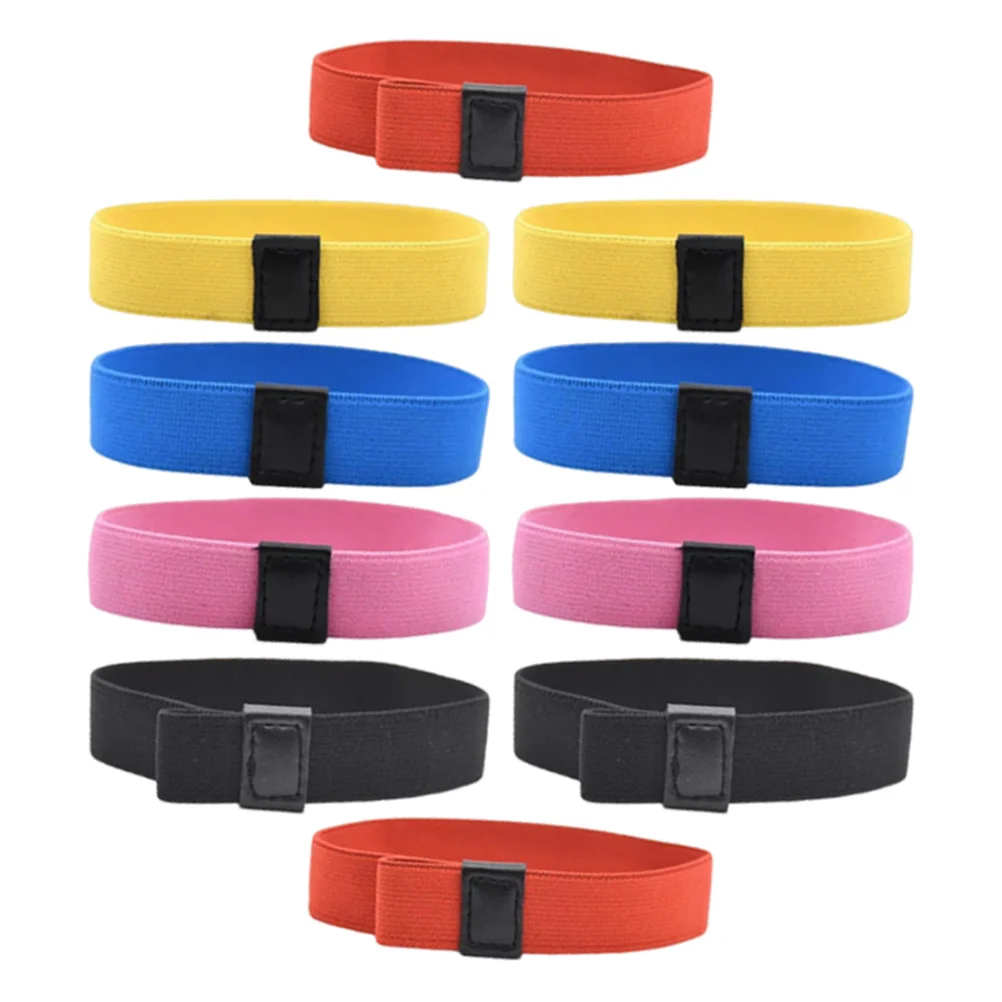 ランチボックス固定バンド用弾性ストラップ10個、調節可能な安全なホールド付き - 学校の仕事用の丈夫で伸縮性のある弁当ケースバンド