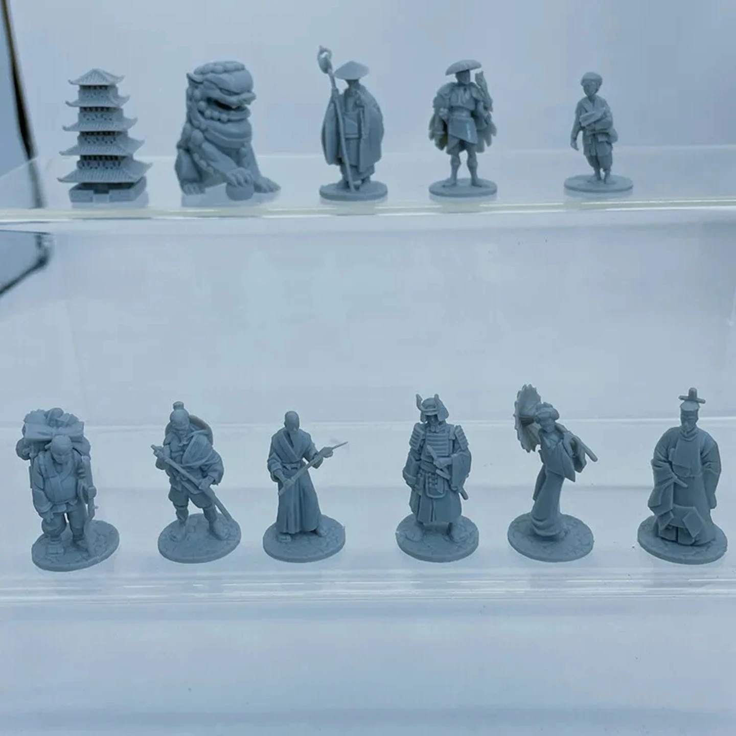 1.5 Inch Stone Lion Ancient Warring States Figurines DIY Micro Landscape Ornament, Tabletop Wargame Scenery Simulation Model