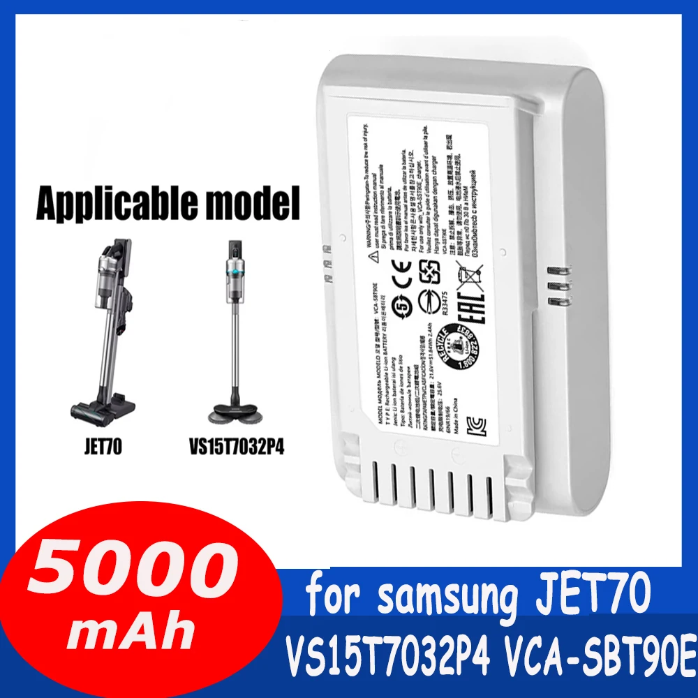 For Samsung Jet70/+ VS15T7032P4 VCA-SBT90EB VCA-SBT90E Cordless Stick Vacuum Cleaner 3500mAh Vacuum Replacement Battery