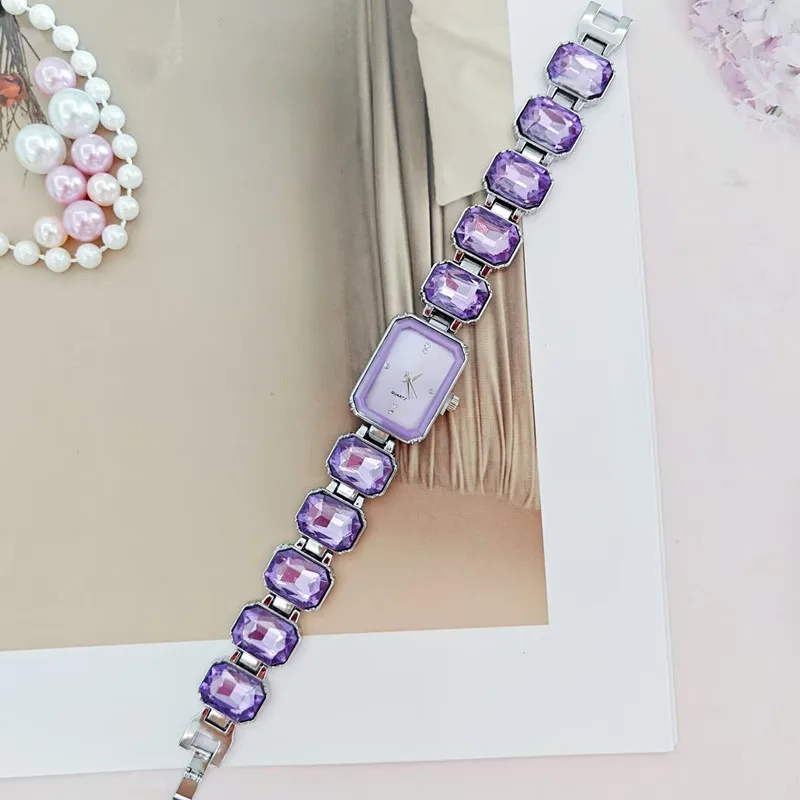 UTHAI CQ412 Модные женские часы, легкие роскошные квадратные браслеты, кварцевые часы, модные часы, подарки, женские часы