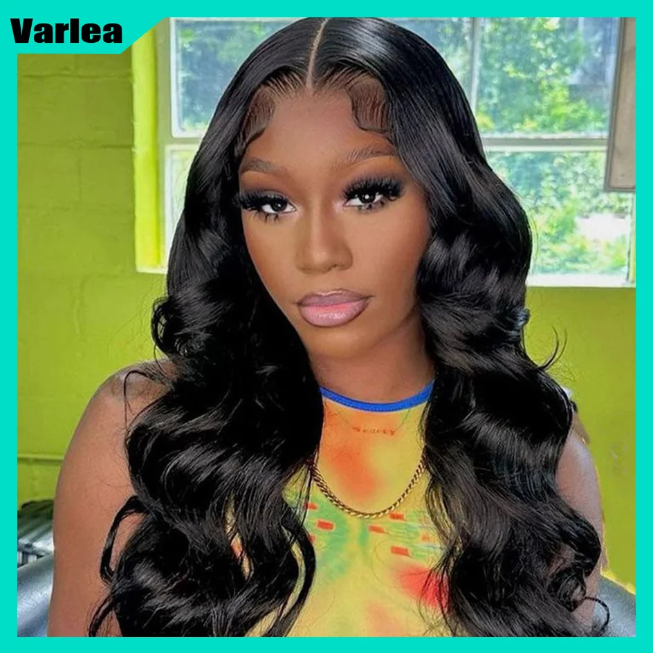 Varlea Glueless Body Wave Lace Front Wig 13x6 13x4 Hd Lace Frontal Wigs Loose Body Wave Pre Cut Pre Plucked Black Wig For Women