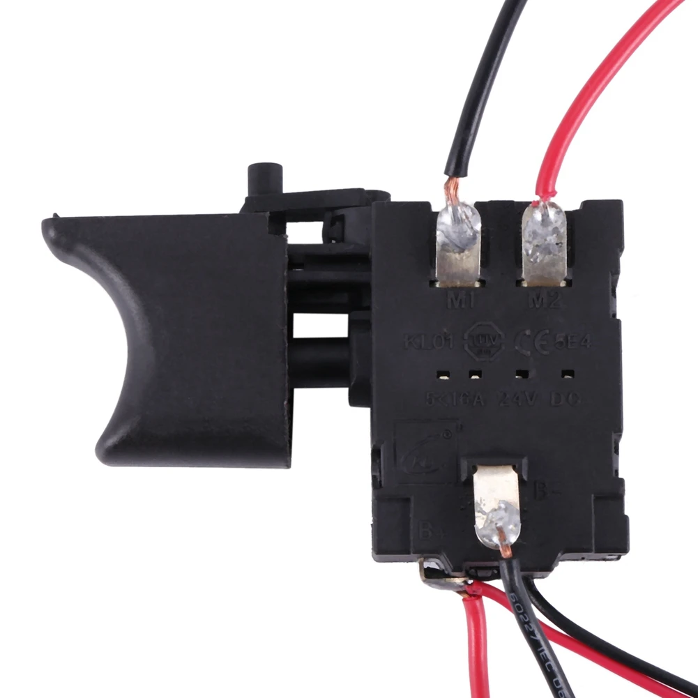 A53Q-2X DC 7.2 V - 24 V 16A Elektryczny Wiertarka Przełącznik Sterujący Bezprzewodowy Włącznik Spustowy z Małym Światłem do Elektronarzędzi