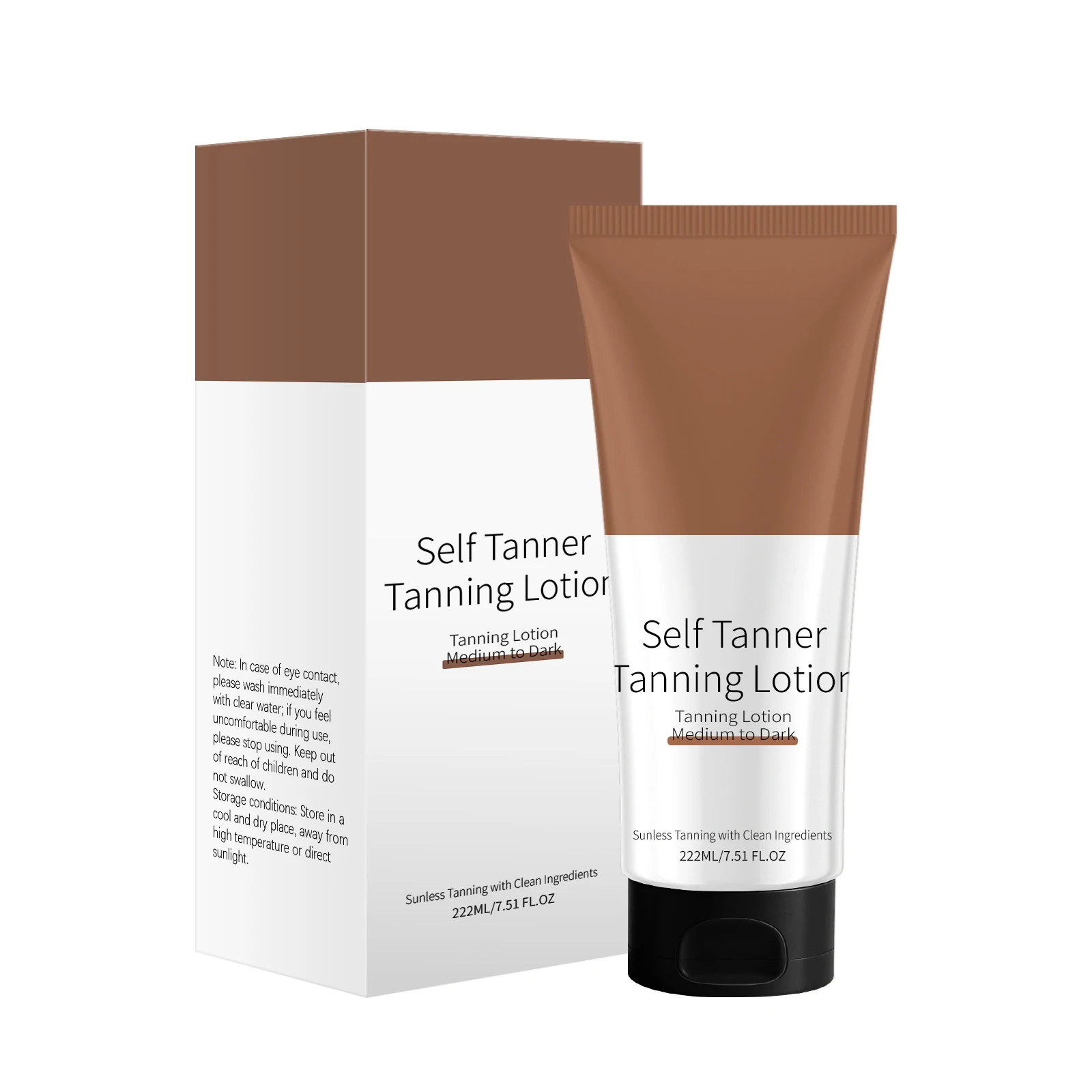 Tanning Lotion Browning Tanning Accelerator Hydrating Sunless Self-Tanner Waterproof Non-greasy Natural Organic Tanning Cream