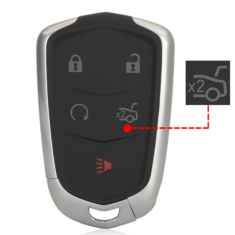 Jinyuqin 3/4/5/6 Tasten Smart Remote Auto Schlüssel Shell Für Cadillac SRX CTS ATS XTS Escalade ESV Keyless Fall FOB Ersatz
