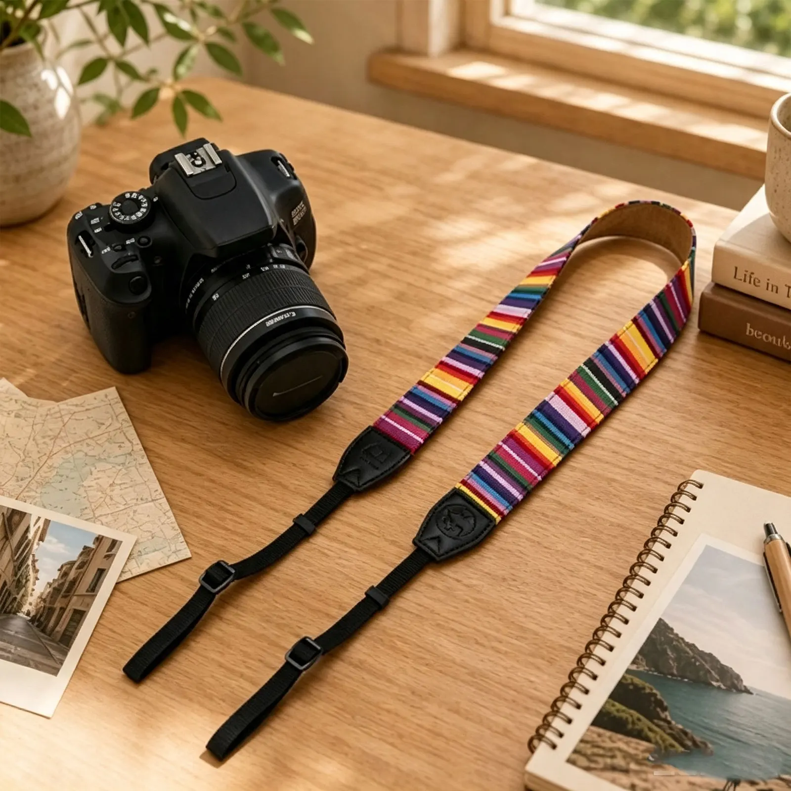Adjustable Camera Strap Belt Non-slip Retro Ethnic Style Camera Shoulder Belt For Nikon Camera For Sony Camera Neck Strap