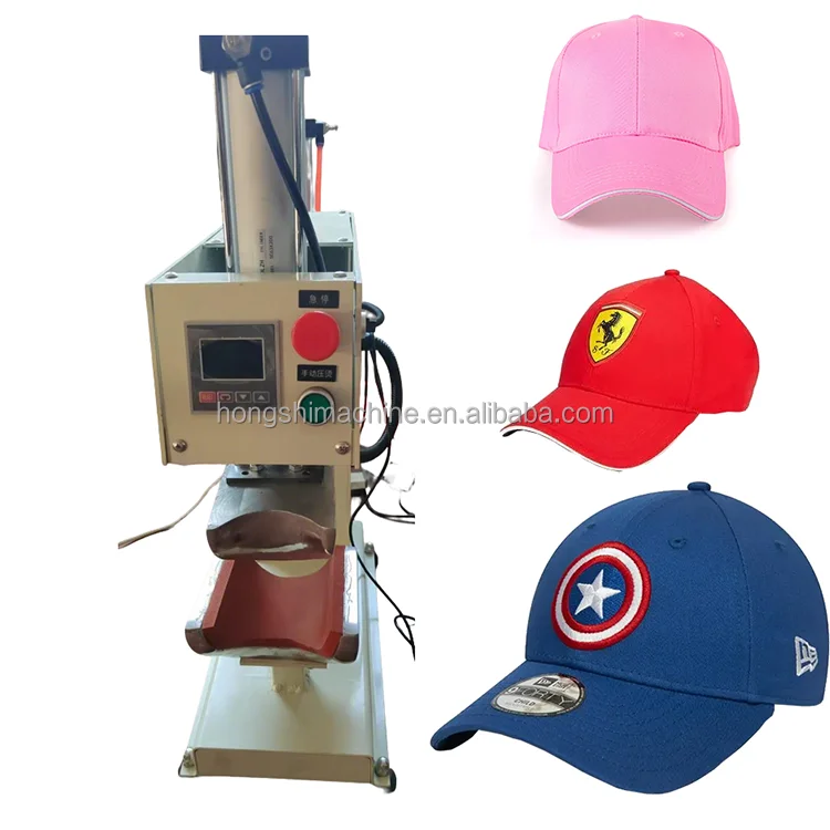 Pneumatic Cap Front Panel Molding Machine Automatic Baseball Cap Heat Press Shaping Machine
