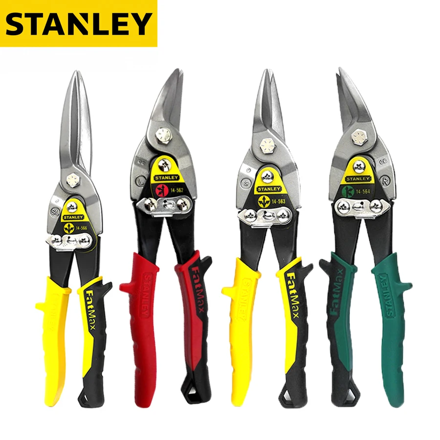 

Stanley Aviation Snips Straight Cut Bi-Metal Industrial Grade Metal Scissor Wire Aviation Scissors 14-562-22|14-563-22|14-564-22