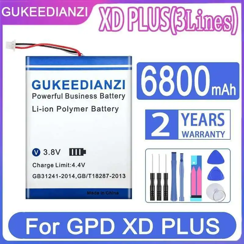 

6800Mah Good Low-Temperature Performance For Gpd XD Plus Xdplus 3 Wires Reliable Power Supply Tablet Battery
