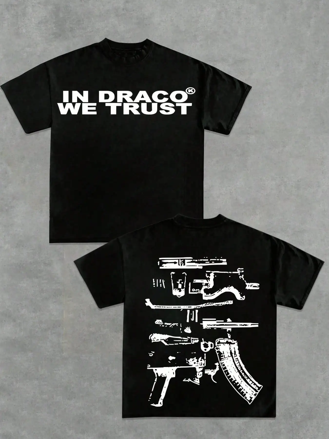 

Футболка с ярким графическим принтом, двусторонний дизайн, 100% хлопок, уличный стиль