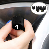 Solar Power Car TPMS Digital LCD Display Car Security Alarm Tire Pressure Monitoring System With 4 Sensors Easy To Use External