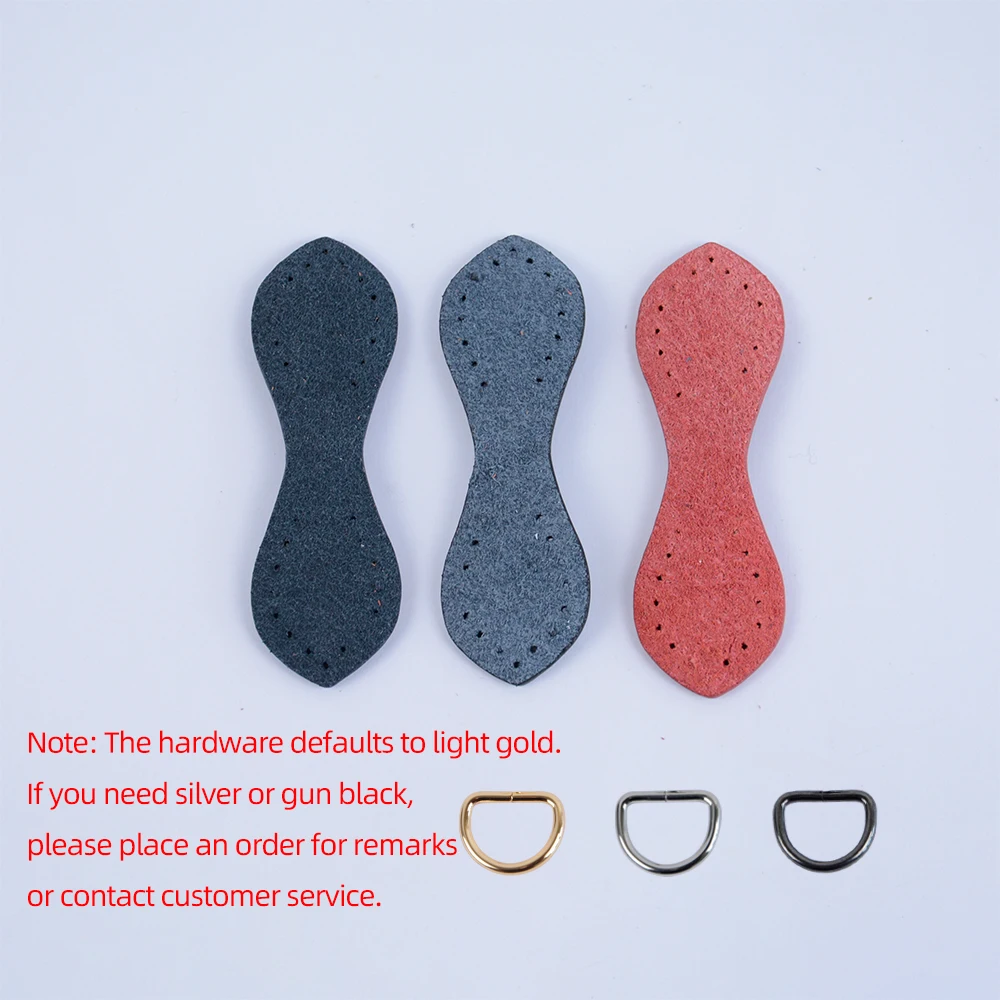 2pcs 4pcs Hand-Stitched DIY Buckle D Genuine Cowhide Leather Bag Straps Clip Connectors Hook Clasp Replacements