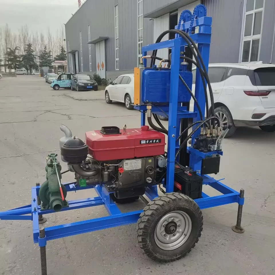 맞춤형 유압 크롤러형 심층수 우물 시추 장비 200M 시추기 광산 시추 장비