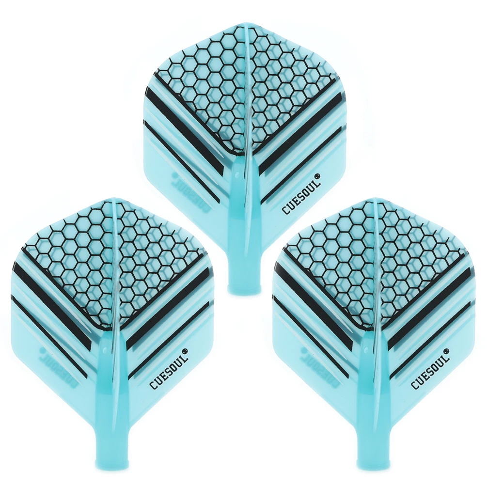 CUESOUL New Launch AK4 Dart Flights ذات الشكل القياسي - نمط أبيض وأسود #5