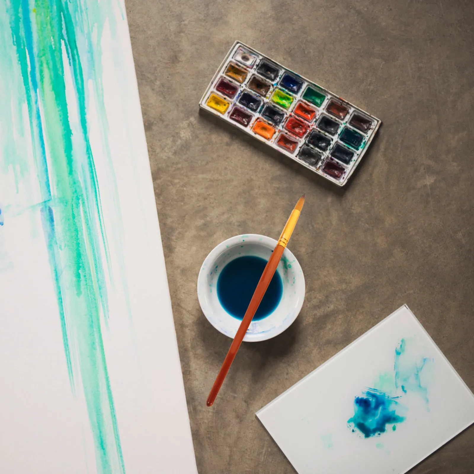 

6 Pcs Watercolor Brushes Nylon Painting Supplies Pens Artists' Paintbrushes Student for