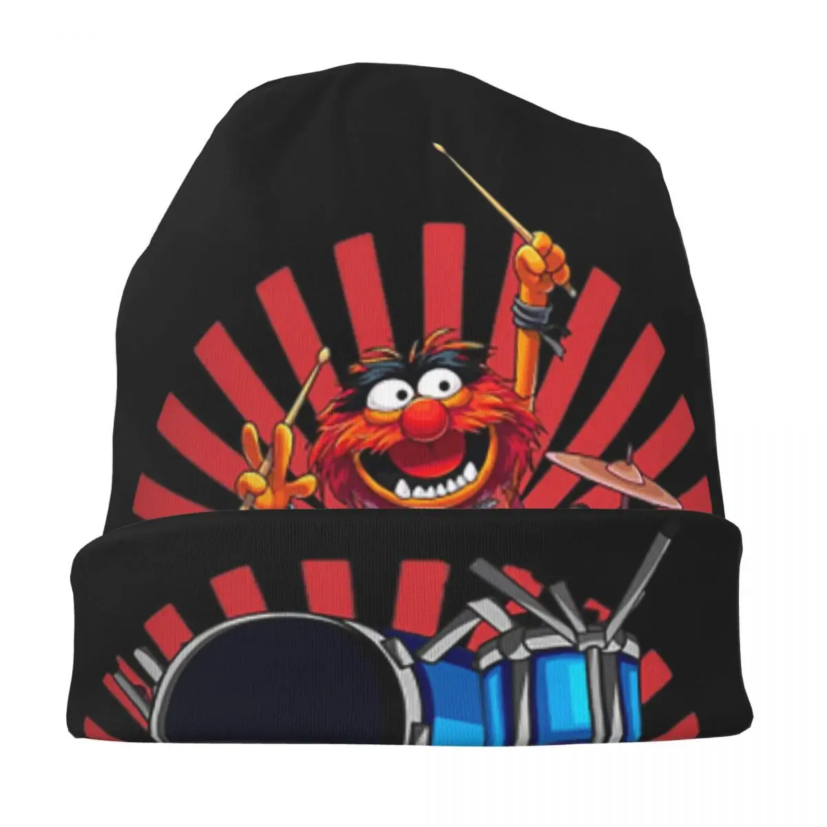 الحيوان الطبال Skullies Beanies القبعات الدافئة الخريف الشتاء في الهواء الطلق قبعة محبوك بونيه قبعات للرجال النساء الكبار