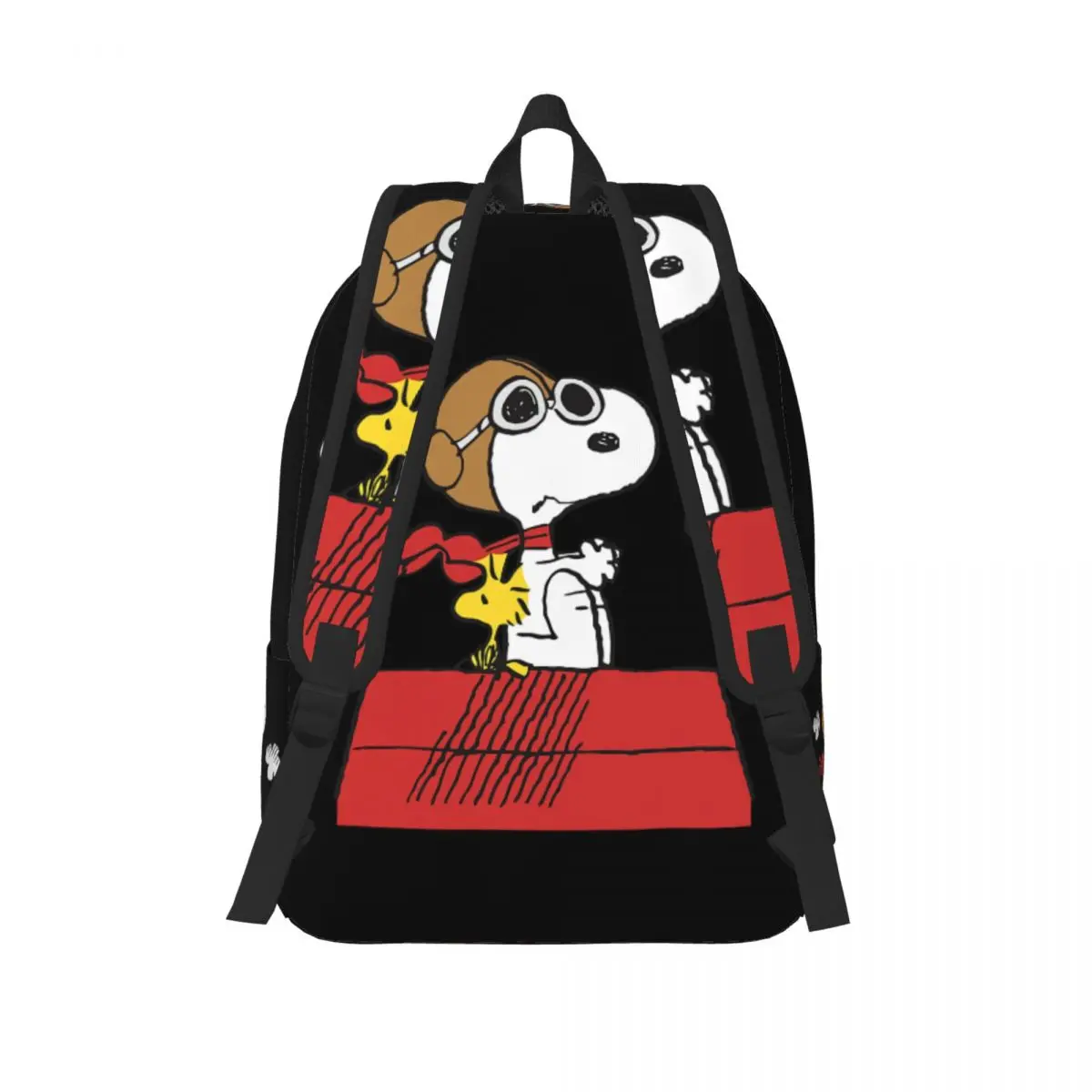 Custom Snoopys Woodstock Canvas Backpacks Women Men Basic Bookbag for College School Cartoon Bags