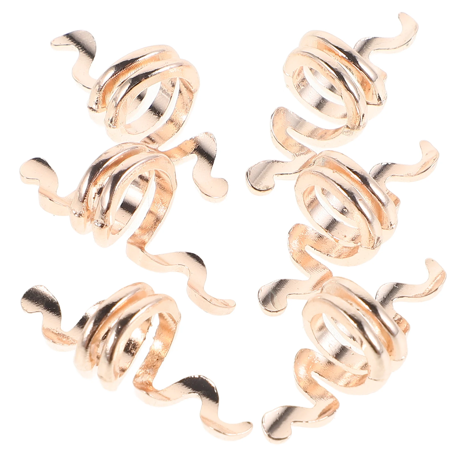 

10pcs Spiral Hair Vintage Braid Cuffs Dreadlock Beads Snake Shape Styling Tools Unisex Retro Hair Accessories for Updos