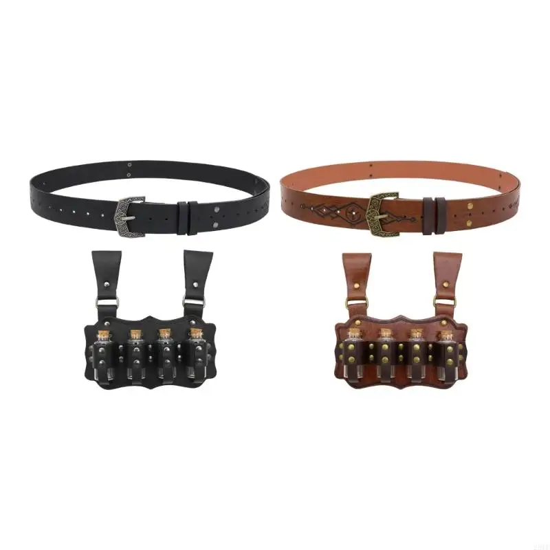 

2025 New Roleplay Accessory PU Belt Alchemist Flask Practical Costume Prop Cosplay Use
