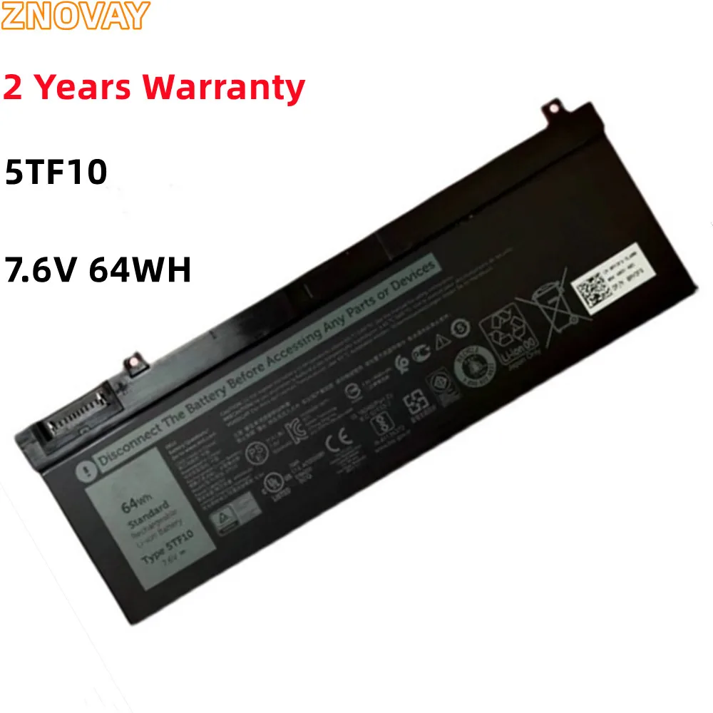 

ZNOVAY 5TF10 Laptop Battery For Dell Precision 7730 7740 7530 7540 P34E P74F P34E001 P34E002 P74F001 P74F002 7.6V 64WH