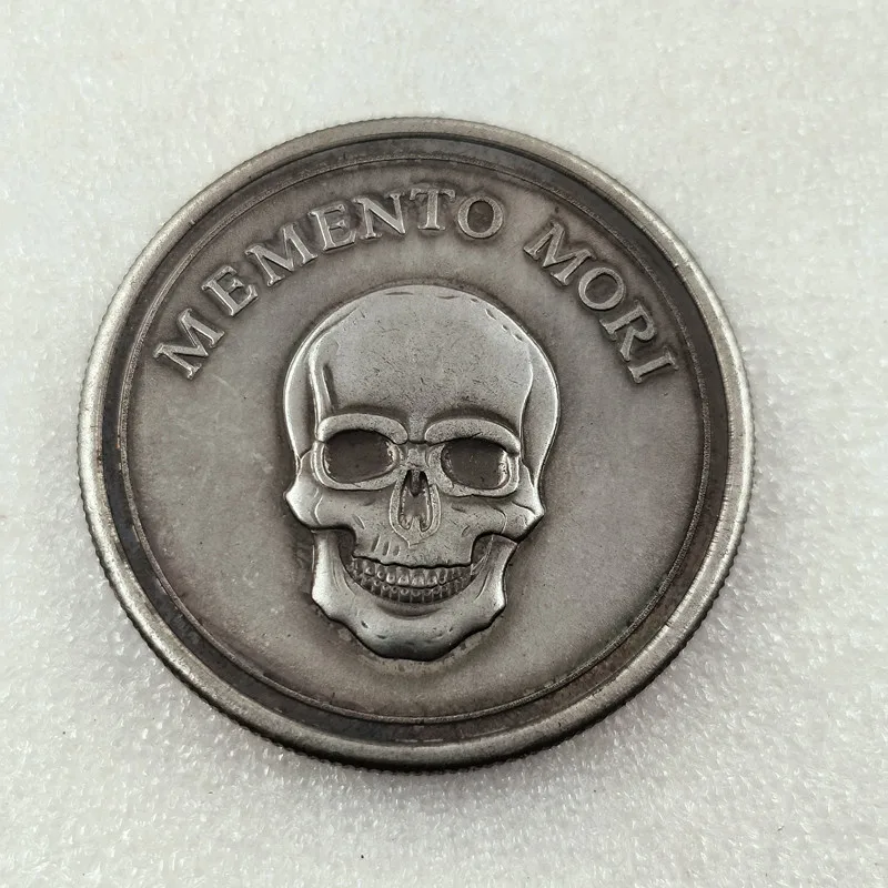 2020 Memento Mori Coin Death the Kid Warning sticker for Car Commemorative Entertainment Decorations Gifts