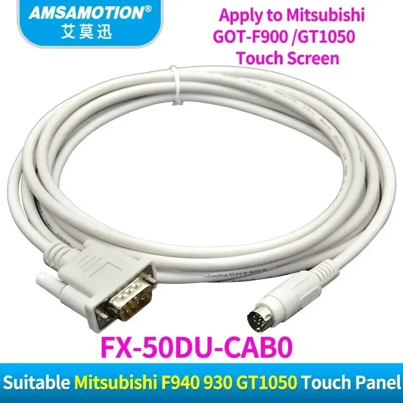 FX-50DU-CAB0 For Mitsubishi F940/930/920 Series Touch Screen HMI Connect Mitsubishi FX PLC GT11 GT15 HMI GT01-C30R4-8P