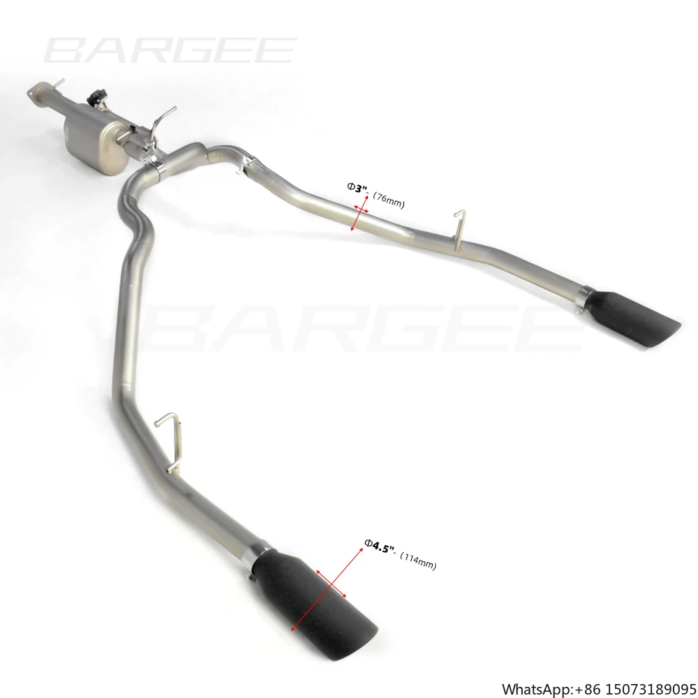

Bargee Performance Exhaust Muffler Pipes EXHAUST CATBACK for Dodge RAM 1500 4.0T/5.7T 2019~UP Catback Exhaust System