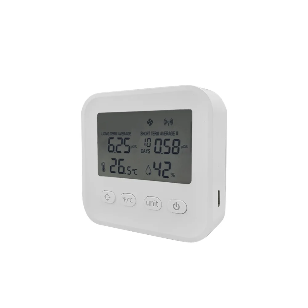 

Мини-ракон-детектор газа Ионная технология Радион долгосрочный средний/радонный короткосрочный средний белый 1-летняя гарантия