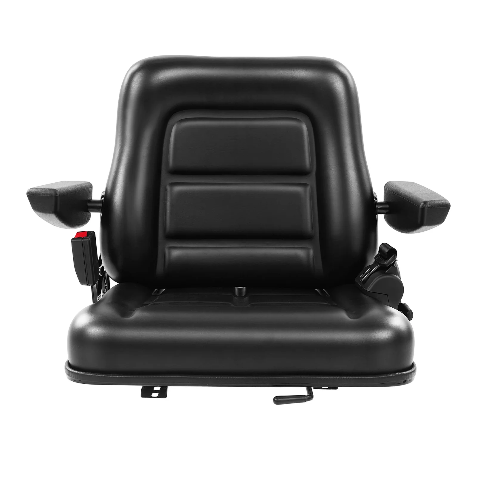 Forklift Tractor Seat PVC High Resilience Sponge Iron Base Vacuum Foam Electrostatic Spraying Heavy Machinery Operator Chair Waterproof Sun Rust Resistant Industrial Equipment Driver Seat For Forklift Tractor Bulldozer